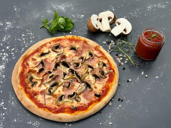 Pizza Prosciutto e Funghi 500g